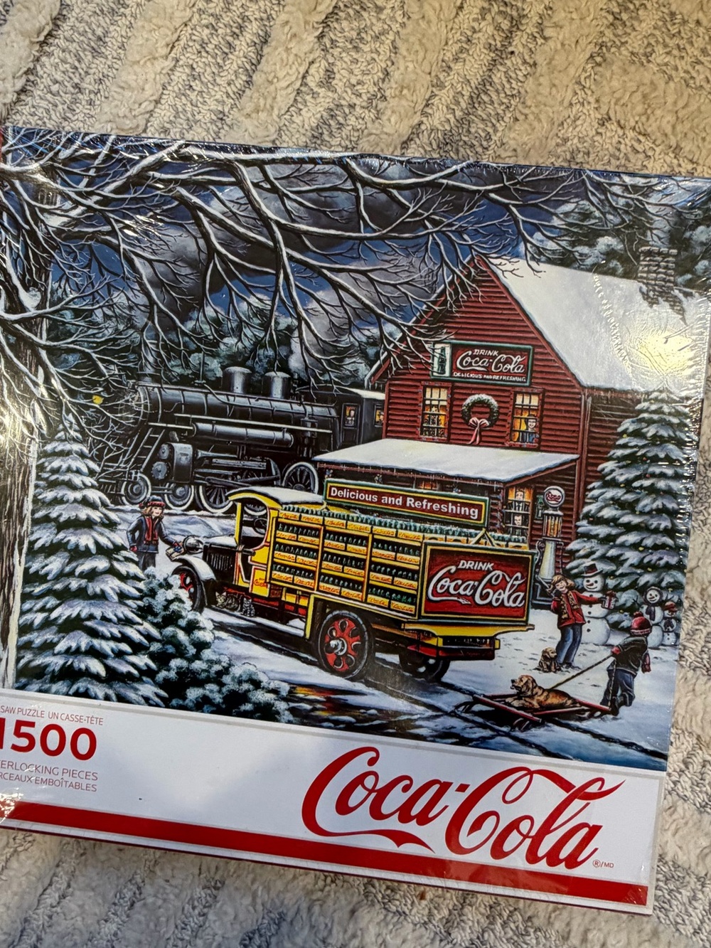 Vintage Springbok Coca Cola 1500 Pc Jigsaw Puzzle, NWT Sealed never opened